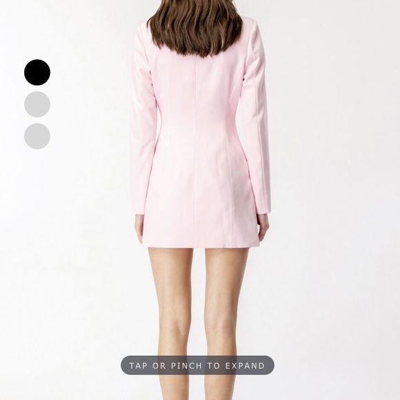 BARDOT FRIDA BLAZER DRESS SOFT PINK XXL - Picture 2 of 13